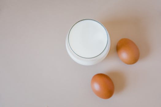 Dietary Sources for Calcium in the Living Body: Milk and eggs are rich in highly bioavailable calcium, a mineral critical for functions beyond bone health, including digestion and blood coagulation.