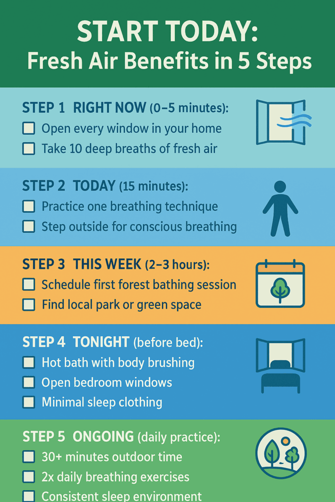 Quick start guide for experiencing fresh air benefits today with simple actionable steps for beginners.